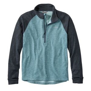 Men's LL Bean Adventure Grid Fleece Quarter-Zip M